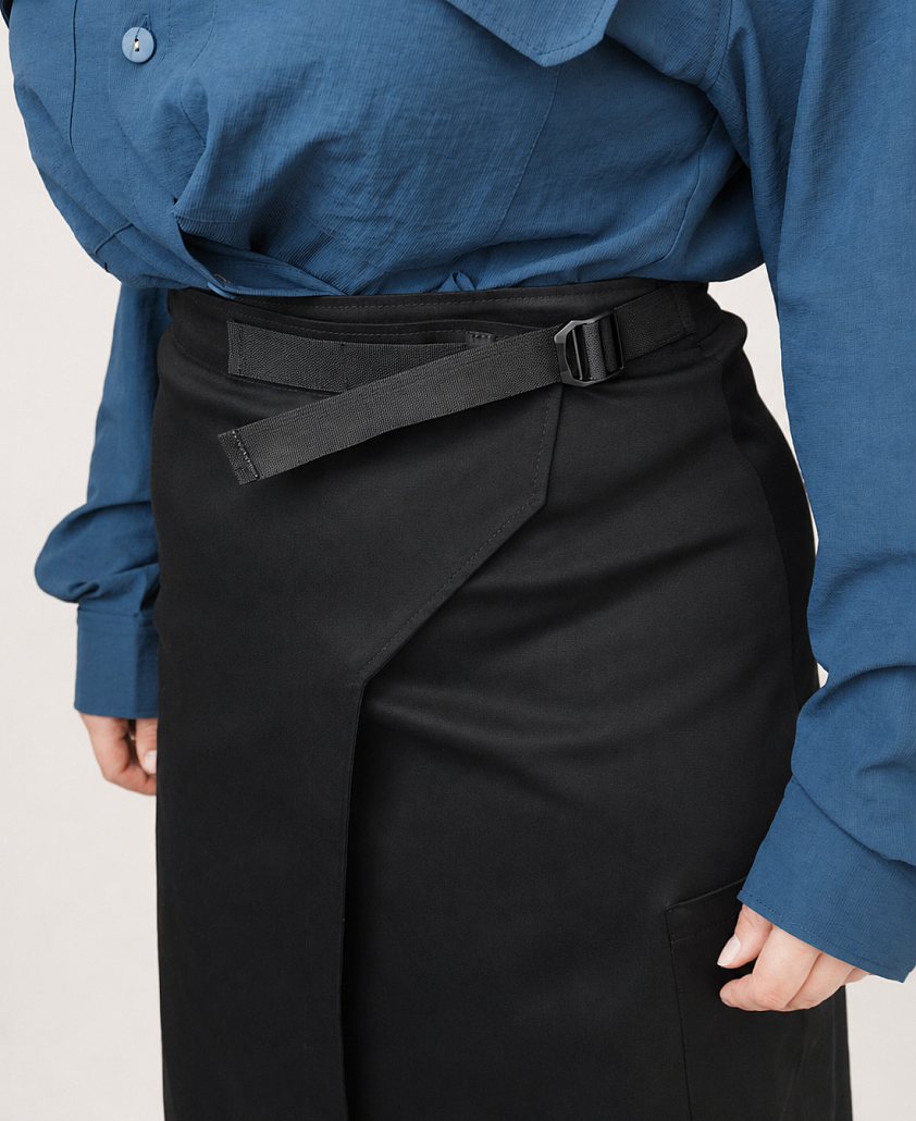 Спідниця на запах Blueprint in black