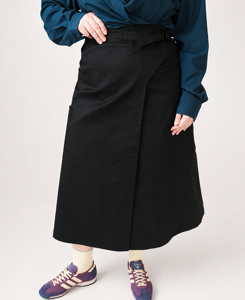 Спідниця на запах Blueprint in black - Фото 1