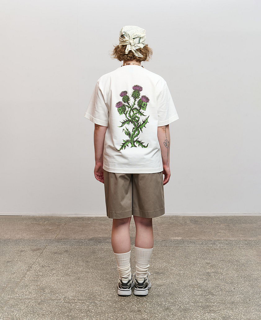 Футболка унісекс оверсайз молочна Burr 