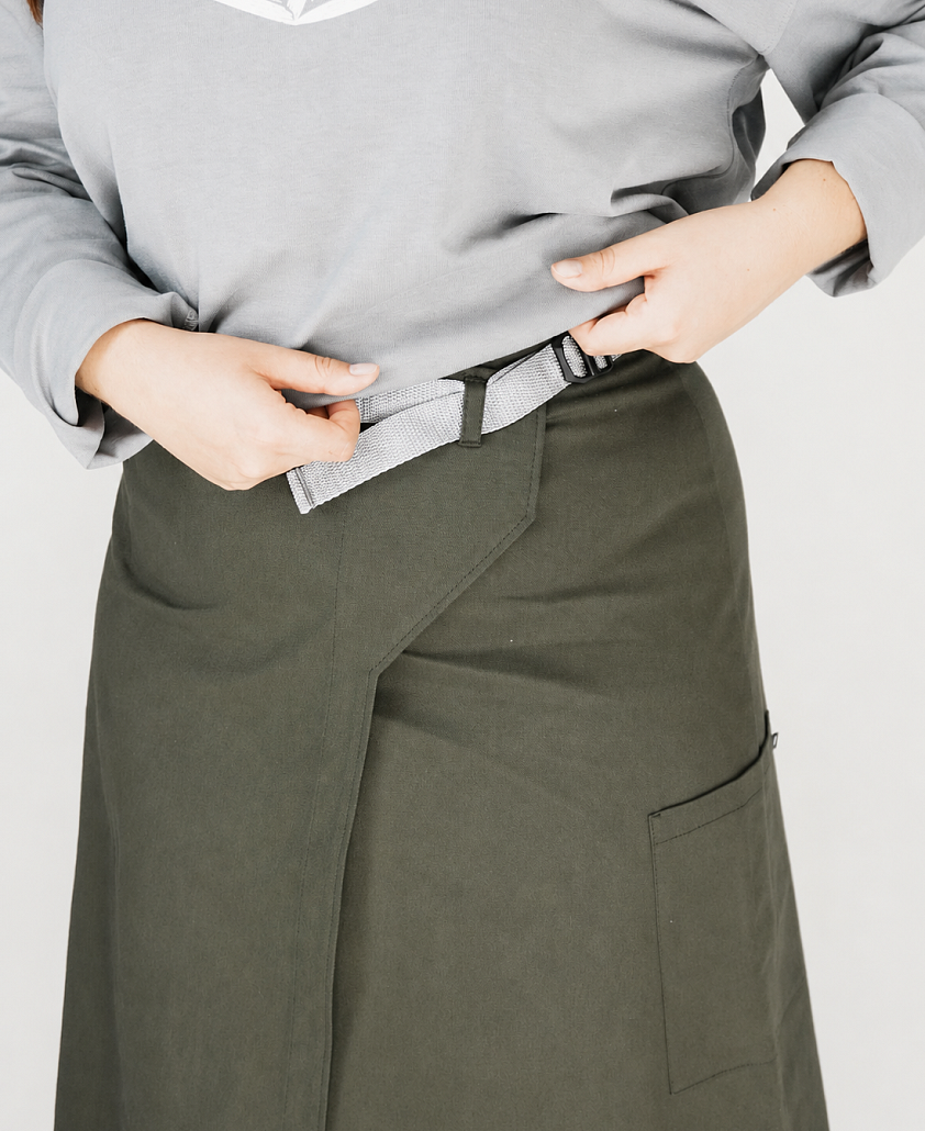 Спідниця на запах BLUEPRINT in khaki