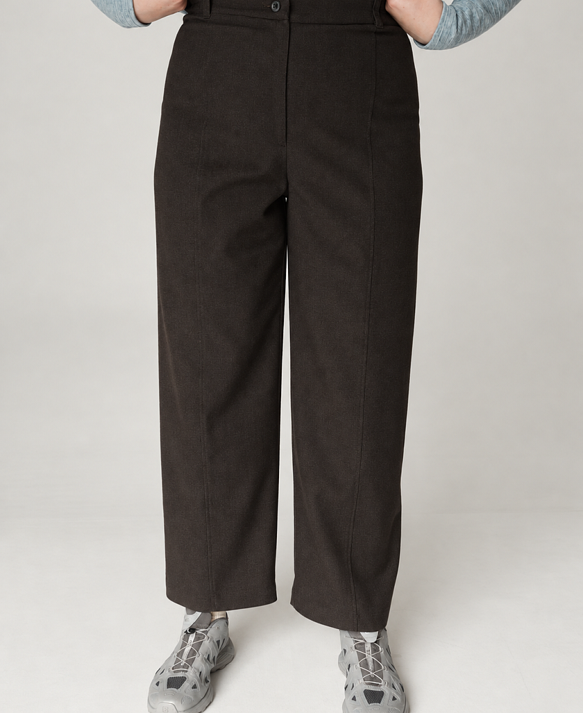 Штани tailoring коричневі - Фото 1